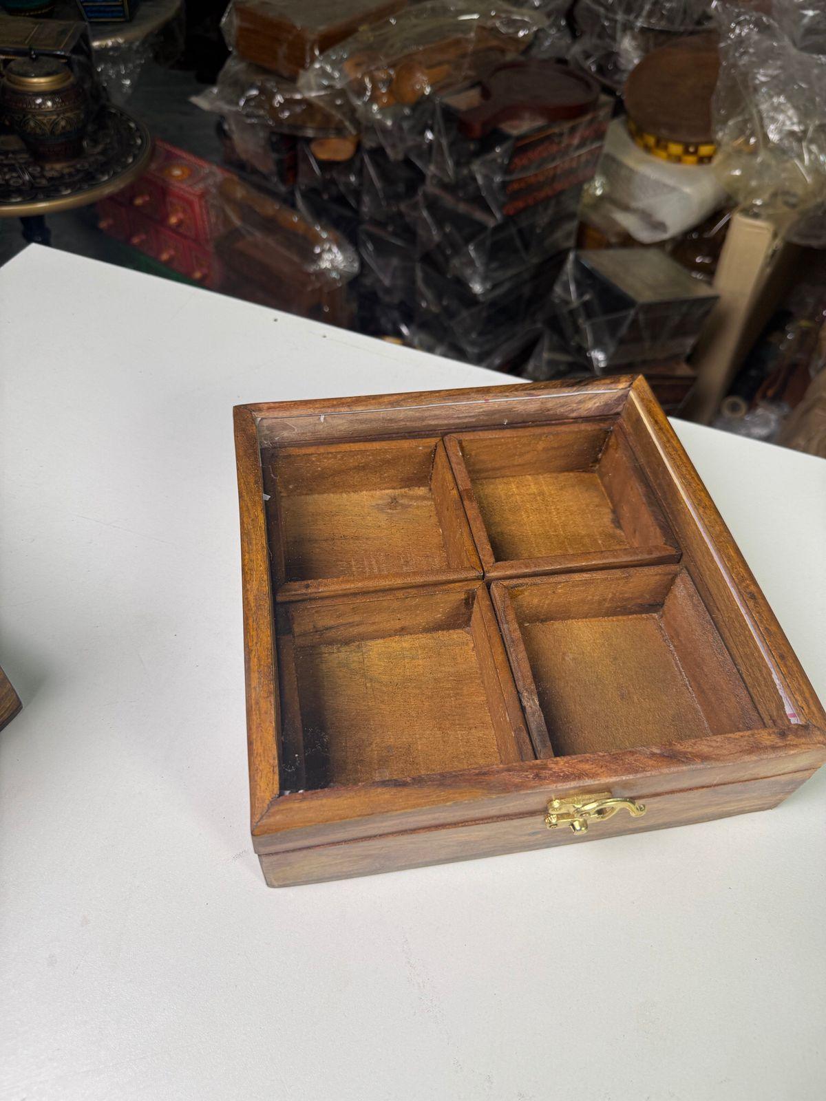 Wooden Spice & Dry Fruit Box