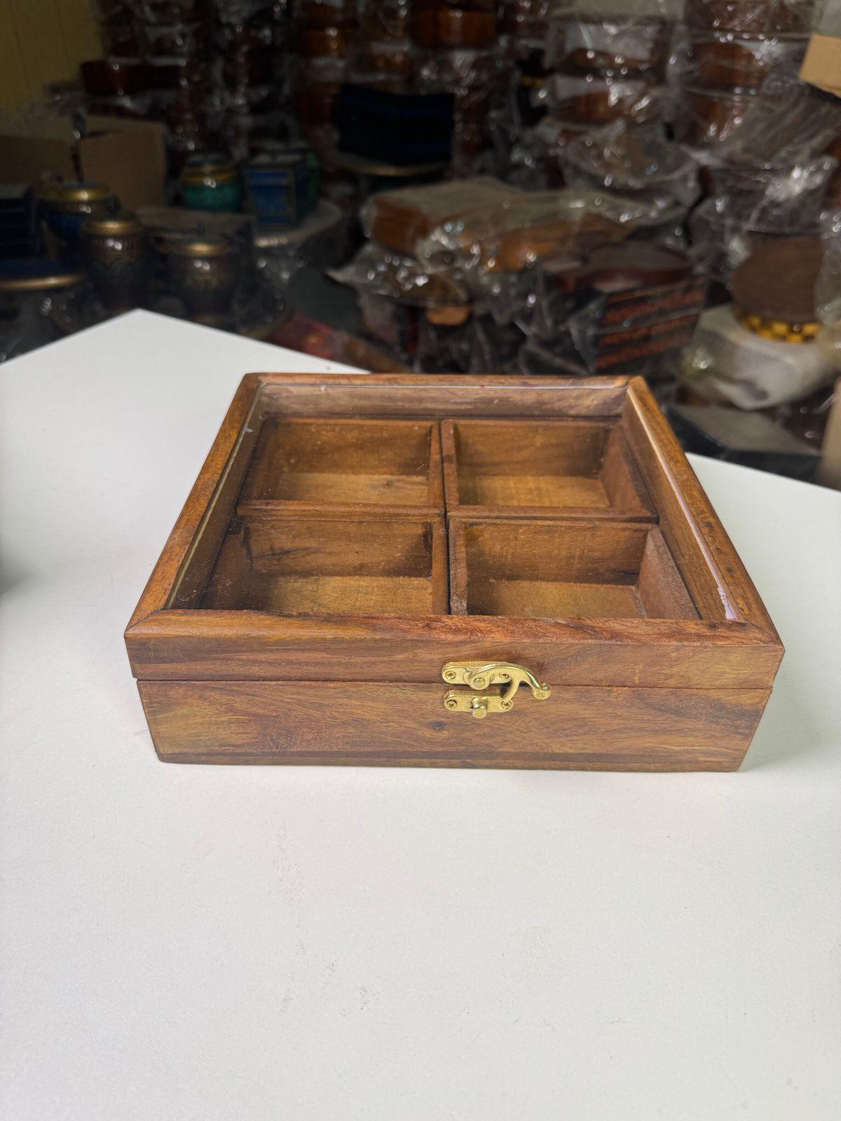 Wooden Spice & Dry Fruit Box