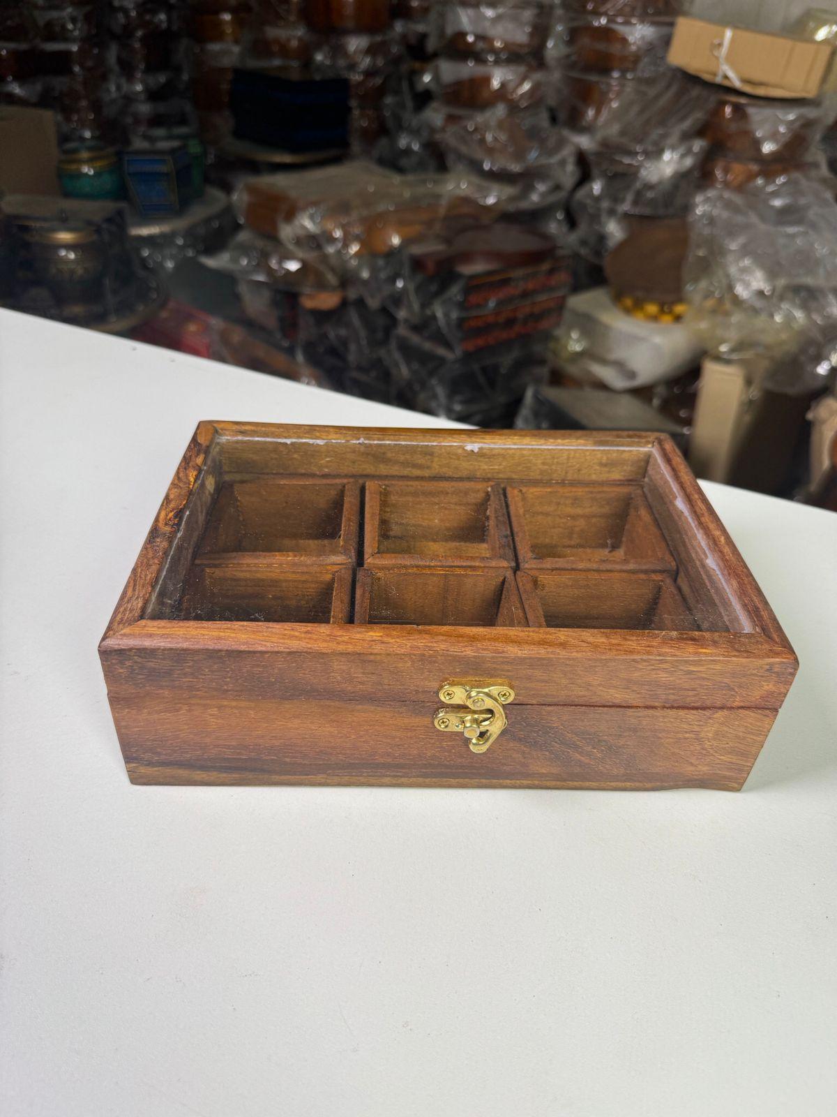 Wooden Spice Box